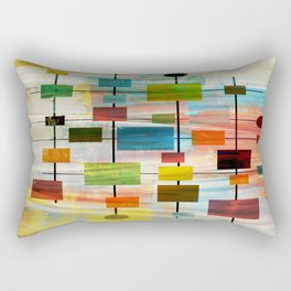 Medium 20 x 14 Society6 Art Deco Jagged Edge Pattern Sage Green by Tony Magner on Rectangular Pillow 