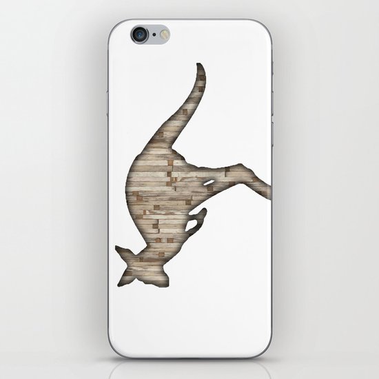wooden kangaroo iPhone & iPod Skin