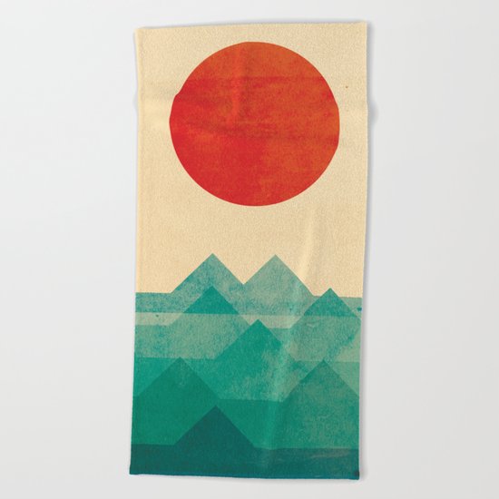 The ocean, the sea, the wave Beach Towel