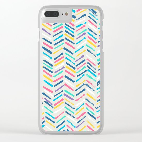 Herringbone Clear iPhone Case