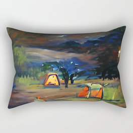 Campsite Night Rectangular Pillow