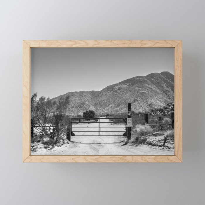 Southern Cali Desert Framed Mini Art Print