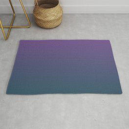 Purple and teal ombre Rug