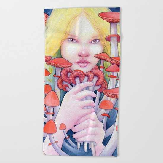 Keeper of the Scarlet Garden Beach Towel
