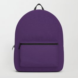 NOW Purple Pak Choi dark violet solid color modern abstract illustration Backpack