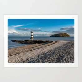 Penmon Point Lighthouse Anglesey Art Print | Cymru, Welshattraction, Beach, Lighthouse, Adrianevans, Sea, Trwyndulighthouse, Sand, Penmonpoint, Photo 