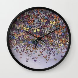 butterfly cascade Wall Clock
