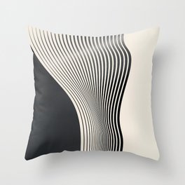 Abstract 18 Throw Pillow | Blackandwhite, Line, Abstract, Digital, Geometry, Thingdesign, Illustration, Geometric, Lineart, Shapes 