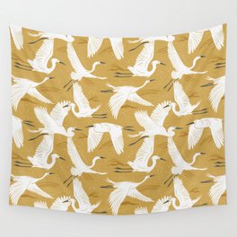 Soaring Wings - Goldenrod Yellow Wall Tapestry