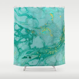 Marble abstract acrylic background. Shower Curtain