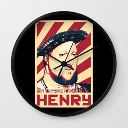 King Henry VIII Of England Retro Propaganda Wall Clock
