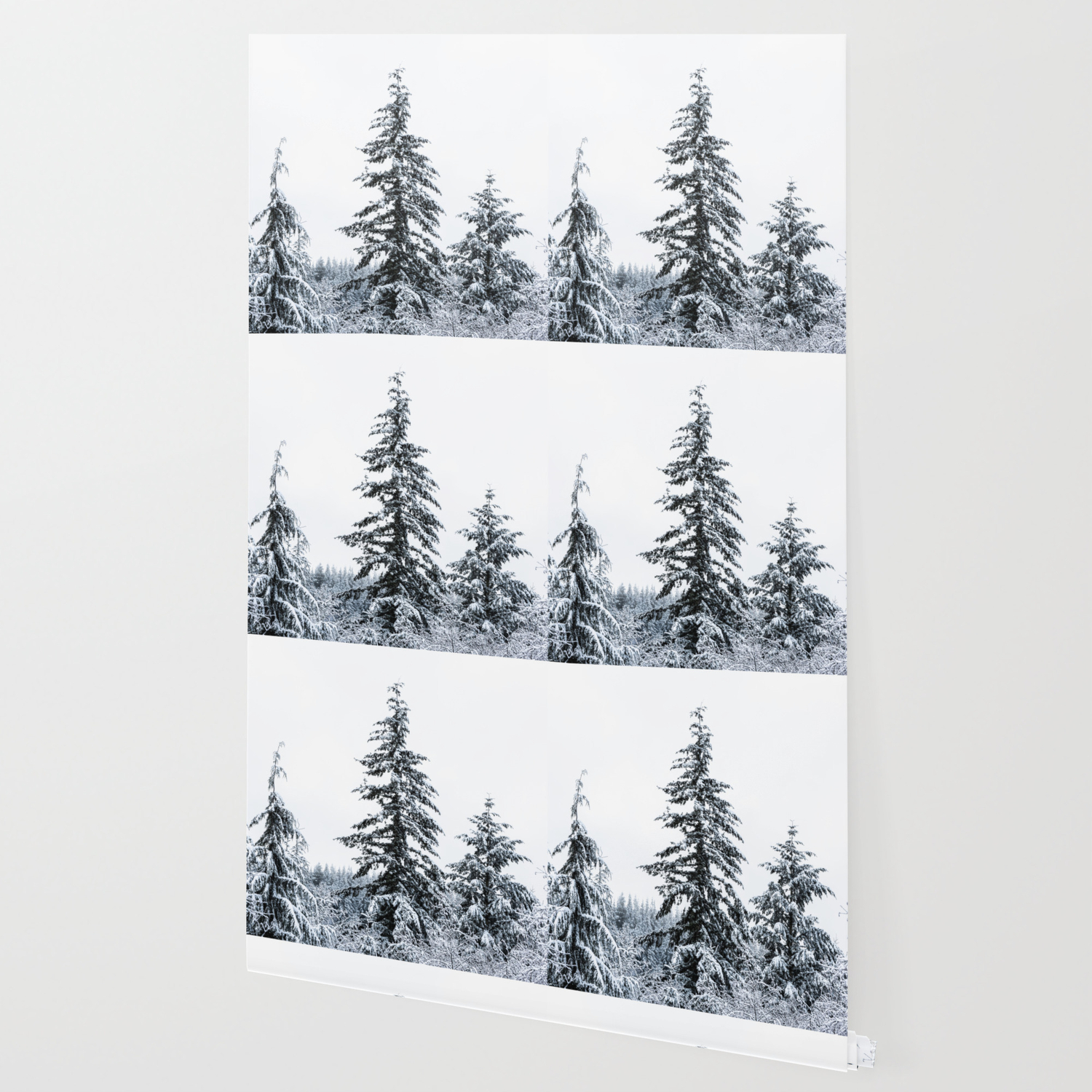 Winter Trees Ii Snow Capped Forest Adventure Nature Photography Wallpaper