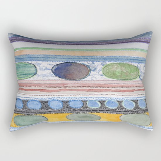 Serene Stripes Rectangular Pillow