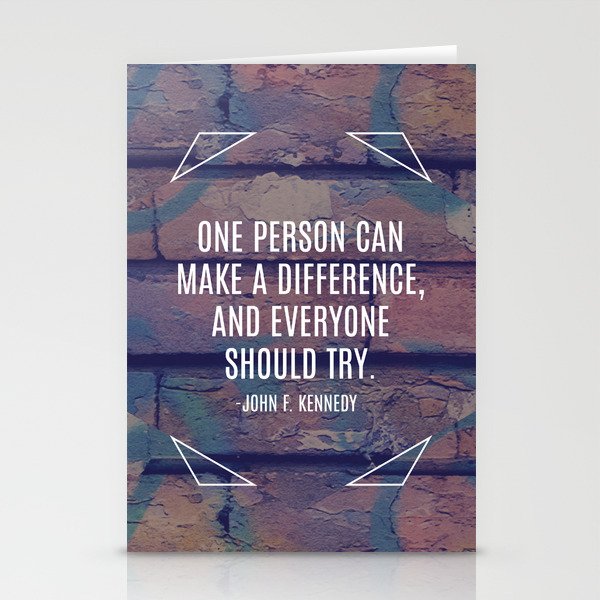 John F. Kennedy Quotes Stationery Cards