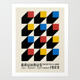 Vintage poster-Bauhaus Juli-September 1923 Art Print