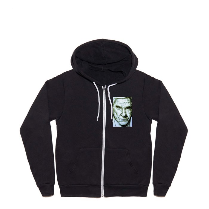 Leslie Nielsen fan art Full Zip Hoodie