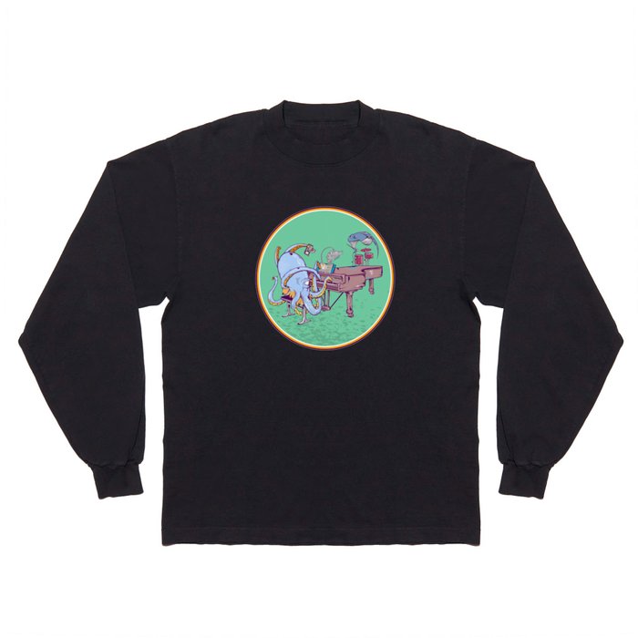 Octopus Playing piano Long Sleeve T Shirt