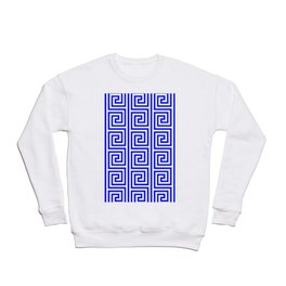 Greek Key Blue Crewneck Sweatshirt