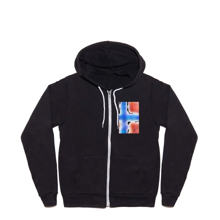 flag of norway - with cloudy colors Full Zip Hoodie