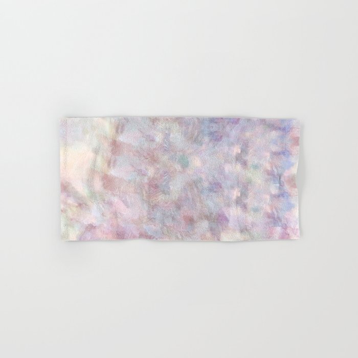 Pastel Watercolor Marble Meditation in beautiful light tones Hand & Bath Towel