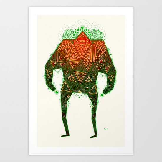 Yello Warrior Art Print