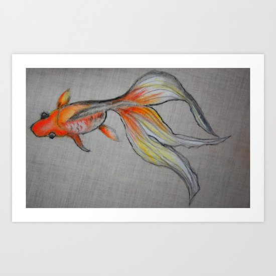Goldfish Pond (close up #6) Art Print