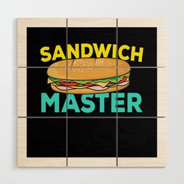 Sandwich Master Fast Food Wood Wall Art