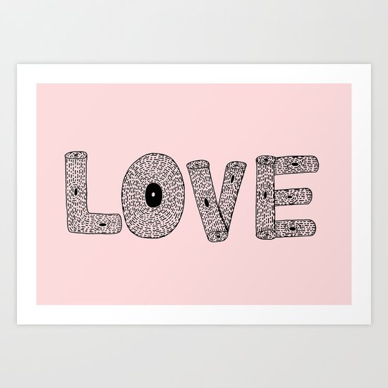 Love! Art Print