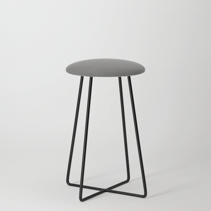 Scalloped Steel ~ Perfect Gray Counter Stool