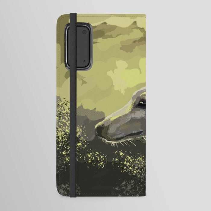 whippet in the sun Android Wallet Case