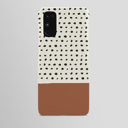 Burnt Orange x Dots Android Case
