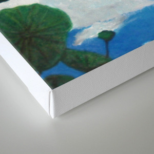 Things Are Looking Up Garden Lotus Pond Zen Garden Art Painting