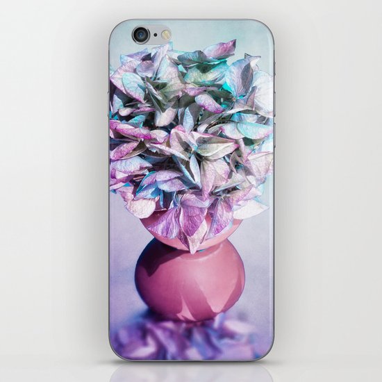 NOSTALGIA - Still life with vase and hydrangea flowers iPhone & iPod Skin