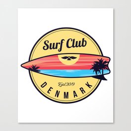 Denmark surf beach Canvas Print