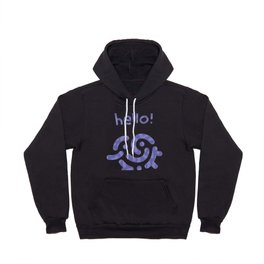 Veri Peri Squiggles on Soft Pastel Purple (a wriggly pattern) Hoody