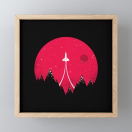 The Mission - Space - Rocket Ship - Rocketship Framed Mini Art Print