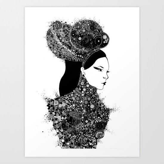 She`s a lady Art Print