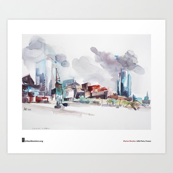Marion Rivolier, "La Défense" Art Print