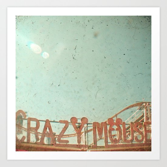 Crazy Mouse Art Print