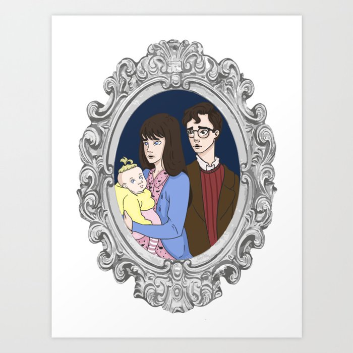 The Baudelaire Orphans Art Print By Tea Design | Society6