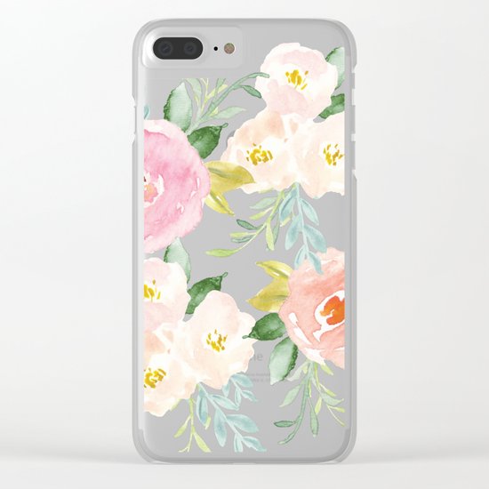 Floral 02 Clear iPhone Case