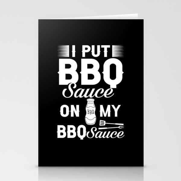 BBQ Sauce Barbeque Recipes Korean Barbecue Keto Stationery Cards