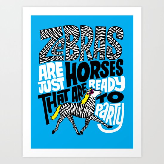 Party Horses Art Print