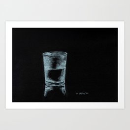 A glass of cool water Art Print