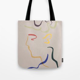 Rhett modern line drawing portrait Tote Bag