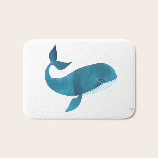 HAPPY WHALE Bath Mat