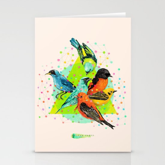 Colour Party III Stationery Cards