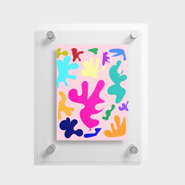 19 Henri Matisse Inspired 220527 Abstract Shapes Organic Valourine Original Floating Acrylic Print
