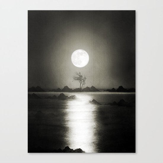 When the moon speaks (part III) Canvas Print