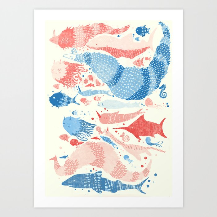 Under the sea Art Print